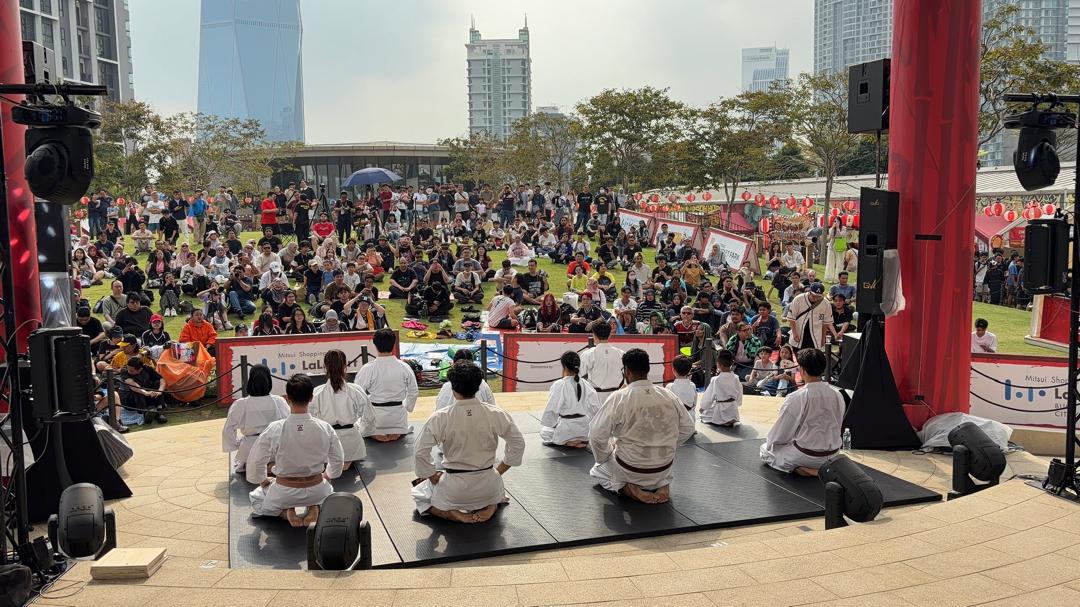 Combat Lab Karate performing at the Bon Odori event at LaLaport